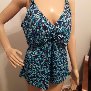 Jantzen Swim Tankini Top 38D to 38DD